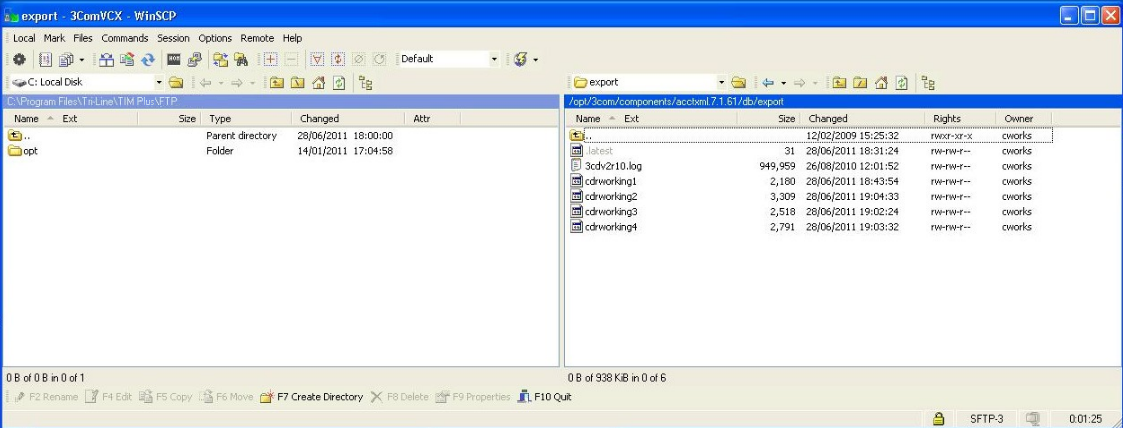 3COM CDR transfer