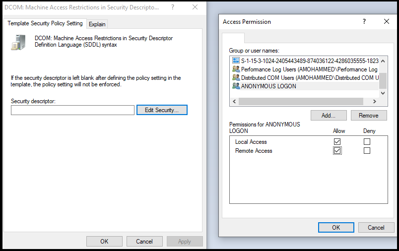 access permisisons