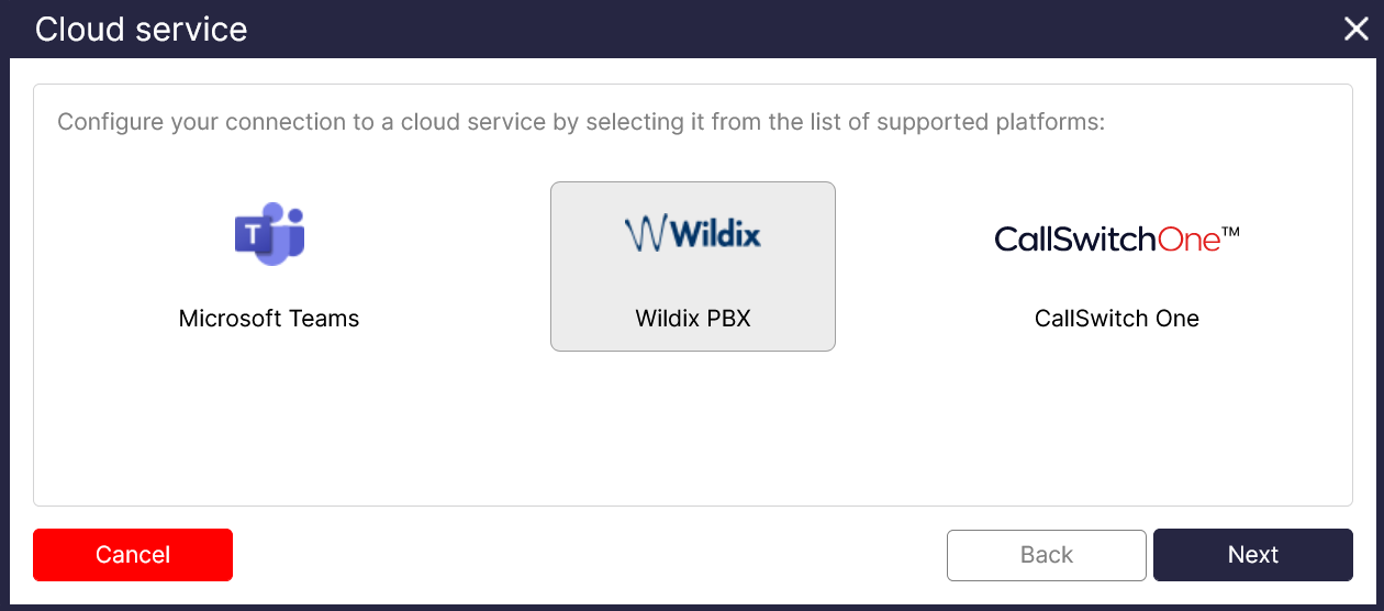 Wildix connector 1