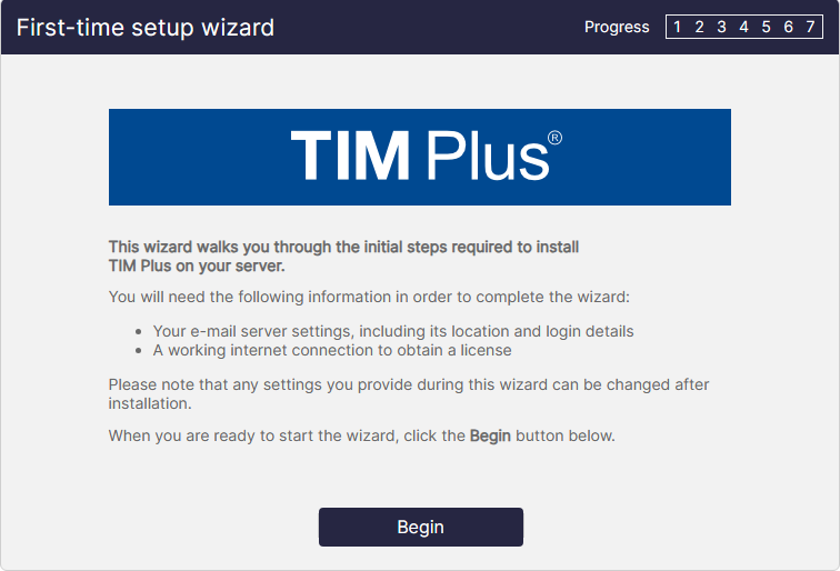 setup wizard