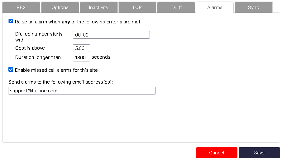 sites_alarms