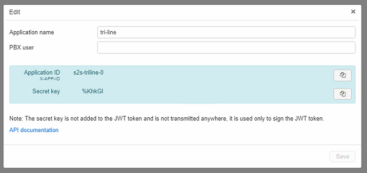 Server to server application screen 3
